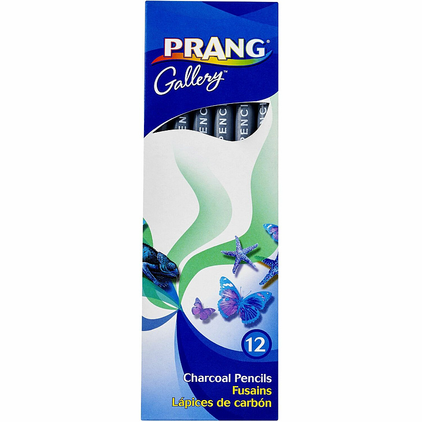 Prang Charcoal Pencils Black Lead - 12 / Pack (X60100)