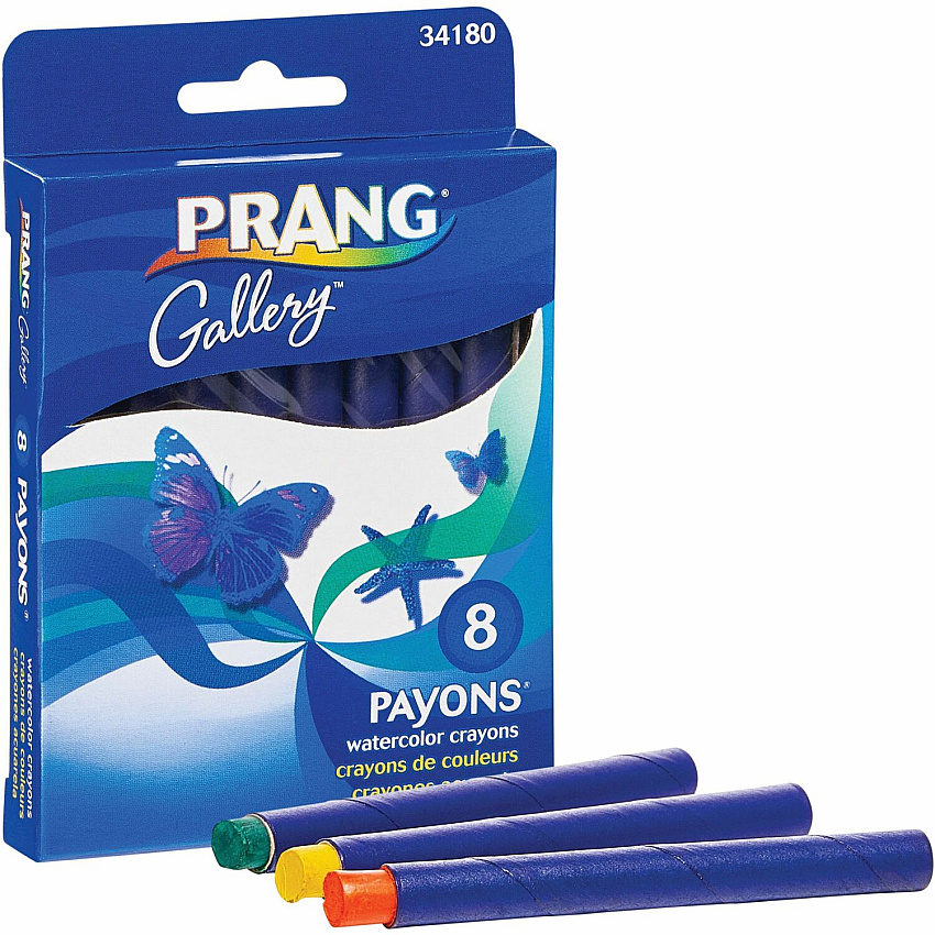 Prang Payons Watercolor Crayons 0.3" Diameter - Multi - 6 / Pack (X34180)