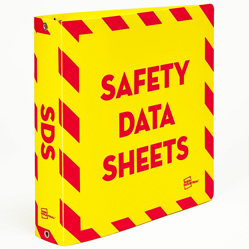 Avery UltraDuty Ring Binder Letter - 8 1/2" x 11" Sheet Size - 375 Sheet Capacity - 3 1/2" Spine Width - 3 x 1.50" Ring(s) - Fastener(s): Slant Ring - Pocket(s): 0 - Polypropylene - Red, Yellow - Durable, Flexible, Water Resistant, Abrasion Resist (77711)