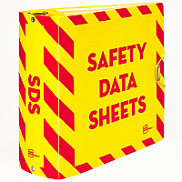 Avery UltraDuty Ring Binder Letter - 8 1/2" x 11" Sheet Size - 735 Sheet Capacity - 4 45/64" Spine Width - 3" Ring(s) - Fastener(s): Slant Ring - Pocket(s): 0 - Polypropylene - Yellow, Red - Durable, Heavy Duty, Flexible, Water Resistant, Abrasion (77714)