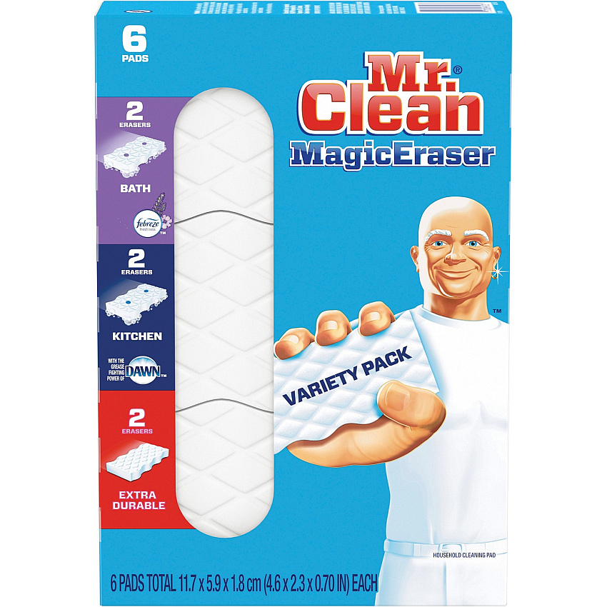 Mr. Clean Magic Eraser Variety 6/Pack - White (69523)