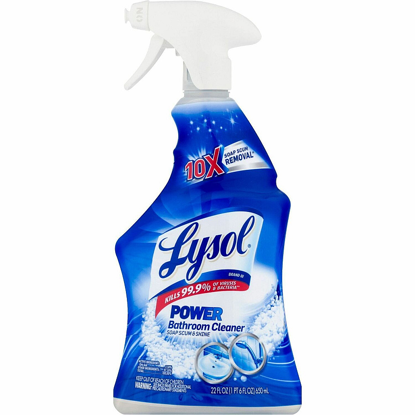 Lysol&reg; Disinfectant Bathroom Foamer, Island Breeze, 22 oz. Bottle 22 oz (1.37 lb) - Versatile Spray Bottle - 1 Each (90036)