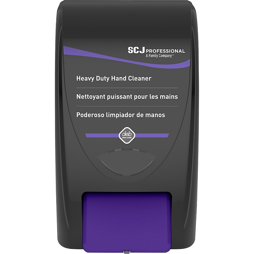 SC Johnson Hand Soap 2000 Manual Dispenser Manual - 2.11 quart Capacity - Durable, Antimicrobial, Locking Mechanism, Site Window - Black - 1 Each (HVY2LDB)