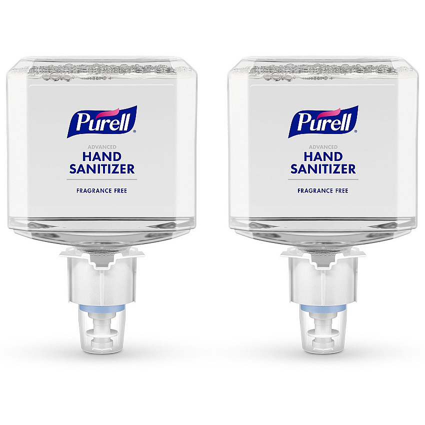PURELL&reg; Advanced Hand Sanitizer Foam Refill 1.27 quart - Kill Germs - Hand - Clear - Fragrance-free, Dye-free, Hygienic, Unscented, Refillable - 2 / Carton (505102)