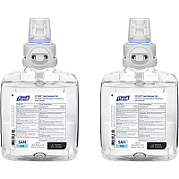 PURELL&reg; VF PLUS Hand Sanitizer Gel Refill 1.27 quart - Kill Germs, Bacteria Remover - Hand, Restaurant, Cruise Ship - Quick Drying, Fragrance-free, Dye-free, Hygienic - 2 / Carton (789902)