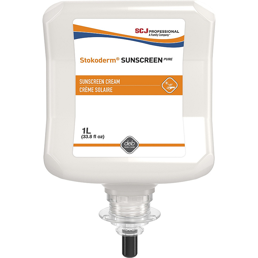 SC Johnson UV Skin Protection Cream Cream - 1.06 quart - SPF 30 - Skin, Outdoor - UV Resistant, Water Resistant, Perfume-free, Non Allergic, Non-irritating, Non-greasy, UVB Protection, UVA Protection - 6 / Carton (SUN1L)