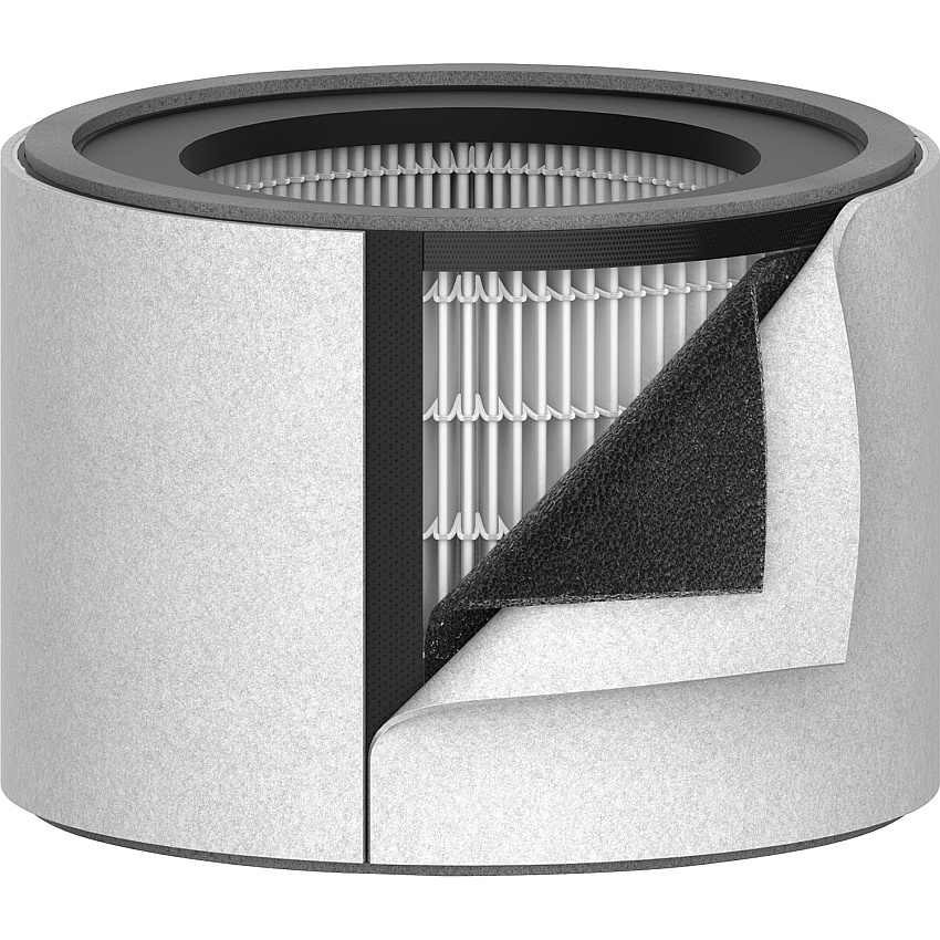 TruSens Replacement Filter 3in1 HEPA for TruSens Z2000AP Activated Carbon, HEPA - For Air Purifier - Remove Dust, Remove Gases, Remove Odor, Remove Pet Hair, Remove Micro Organisms, Remove Allergens, Remove Volatile Organic Compound, Remove A (AFHZ200001)