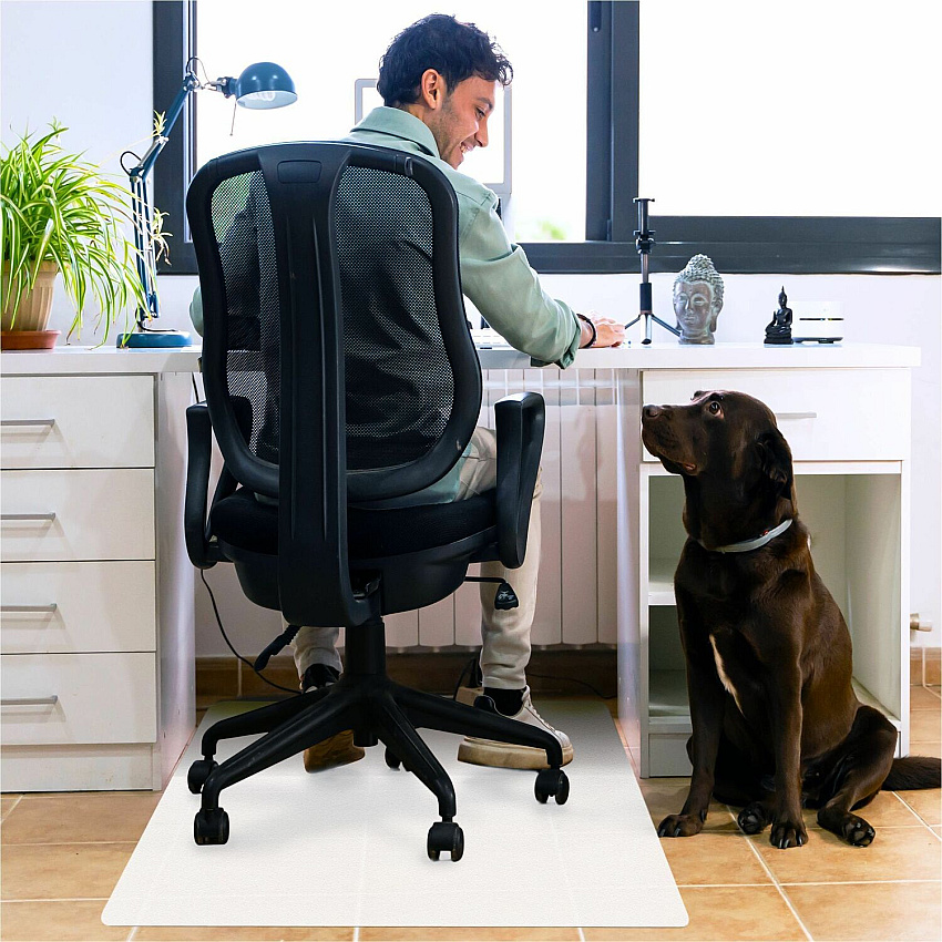 Cleartex Revolutionmat Cleartex&reg; Polypropylene Rectangular Anti-Slip Foldable Chair Mat for Hard Floors - 45" x 53" 53" Length x 45" Width x 0.070" Depth x 0.070" Thickness - Rectangular - Polypropylene - Translucent - 1 Each (NCMFLLAC0003)