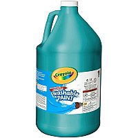 Crayola Washable Paint 1 Color(s) - Turquoise - 1 gal - Washable - 1 Each (54212848)