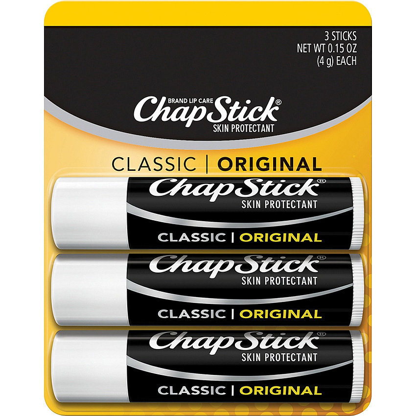 ChapStick Classic Original Lip Balm Regular - Pack - Applicable on Lip - Skin - 1 Each (70130)