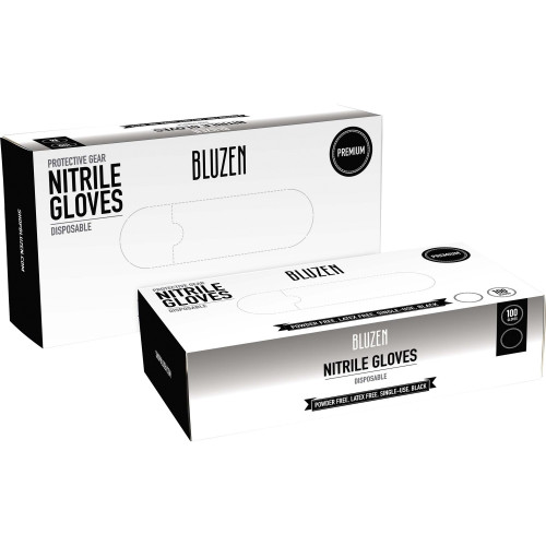 Afflink Black Nitrile Gloves (NIT102XL1)