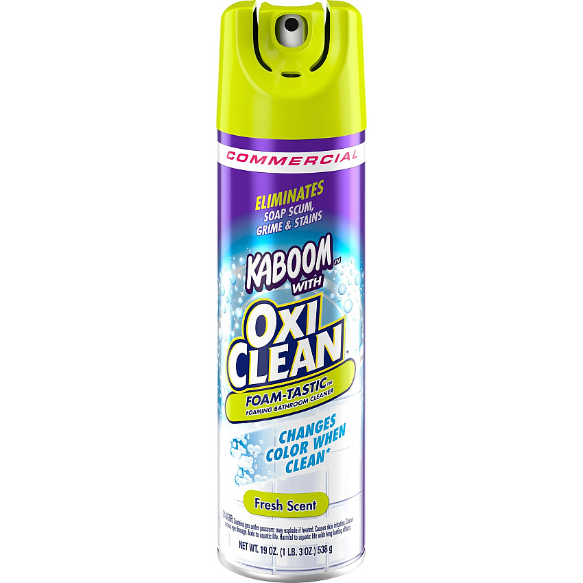 Kaboom Foam-Tastic Bathroom Cleaner Ready-To-Use - 19 oz (1.19 lb) - Fresh Scent - Residue-free, Fast Acting, Non-staining, CFC-free - 1 Each (5703700071)