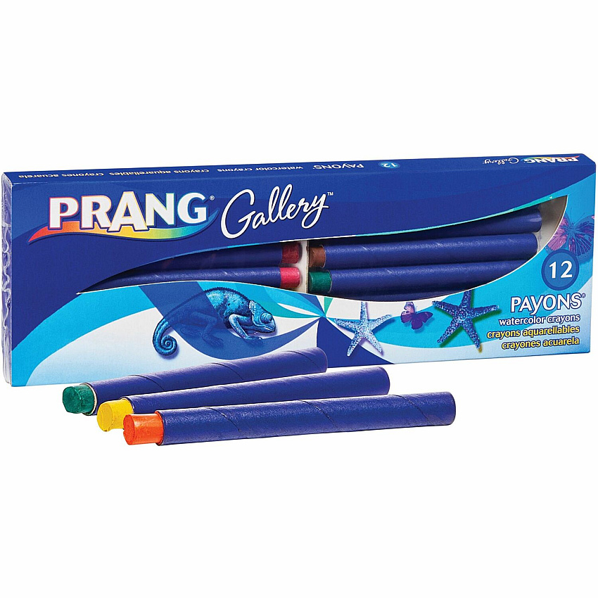 Prang Watercolor Crayons 3.5" Length - 0.3" Diameter - Multi - 12 Each (X34312)