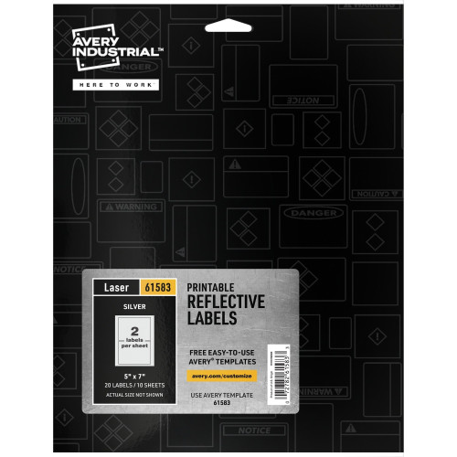 Avery Reflective Sign Labels (61583)