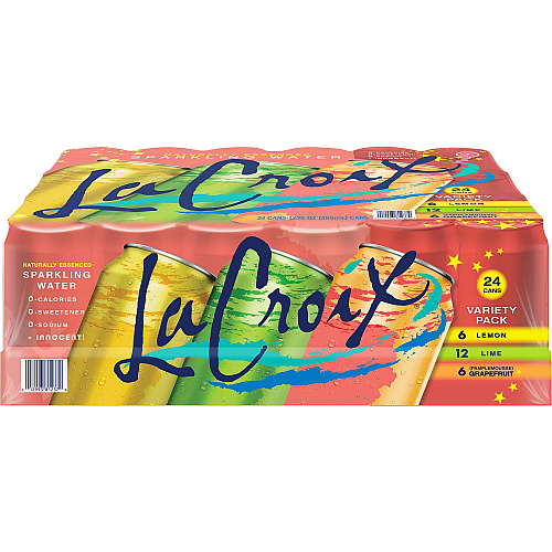 LaCroix Lemon, Lime and Grapefruit Flavored Sparkling Water Ready-to-Drink - 12 fl oz (355 mL) - Assorted - 12/Pack - 2 / Carton (81237)