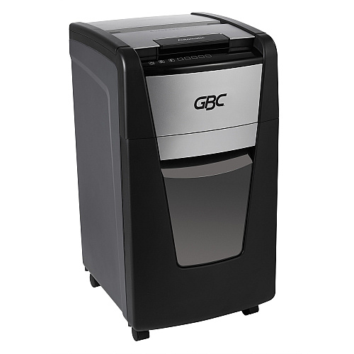 GBC AutoFeed+ Small Office Shredder, 230X, Super Cross-Cut, 230 Sheets Continuous Shredder - Super Cross Cut - 10 Per Pass - for shredding Credit Card, Paper Clip, Staples, Paper - P-4 - 30 Minute Run Time - 16 gal Wastebin Capacity - Black (WSM1757606)