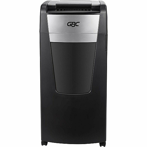 GBC AutoFeed+ Large Office Shredder, 750X, Super Cross-Cut, 750 Sheets Continuous Shredder - Super Cross Cut - 20 Per Pass - for shredding Credit Card, Paper Clip, Staples, Paper - P-4 - 4 Hour Run Time - 37 gal Wastebin Capacity - Black - 1  (WSM1757612)
