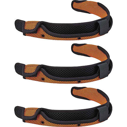 Ergodyne 8984 Hard Hat Sweatband Replacement (3-Pack) Hook & Loop Attachment - Orange - 3 / Pack (60194)