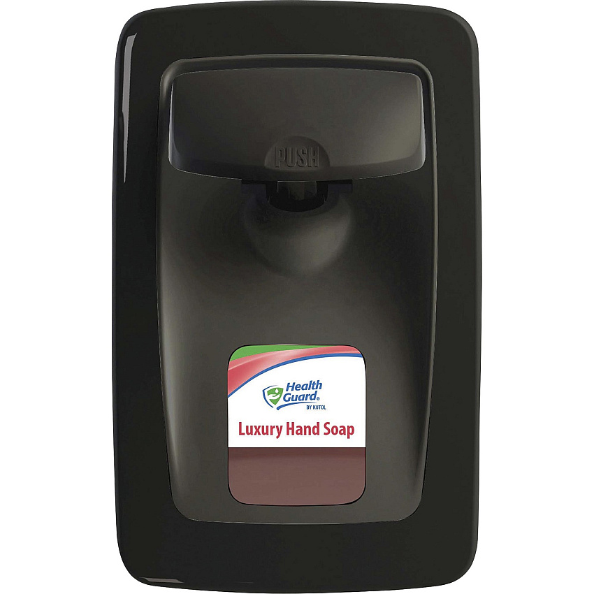 Health Guard Manual Dispenser Manual - 1.27 quart Capacity - Durable, Germ Free, Wall Mountable, Leak Proof, Key Lock, Refillable - Black - 1 Each (SS001BK31)