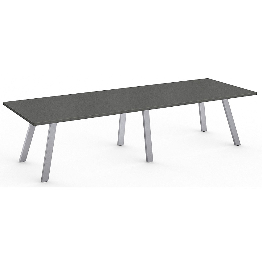 SpecialT Special-T AIM XL Conference Table Steel Mesh Top - Dual Pitched Base - 108" Table Top Length x 42" Table Top Width - 29" Height - Assembly Required - High Pressure Laminate (HPL) Top Material - 1 Each (AIMXL42108SM)
