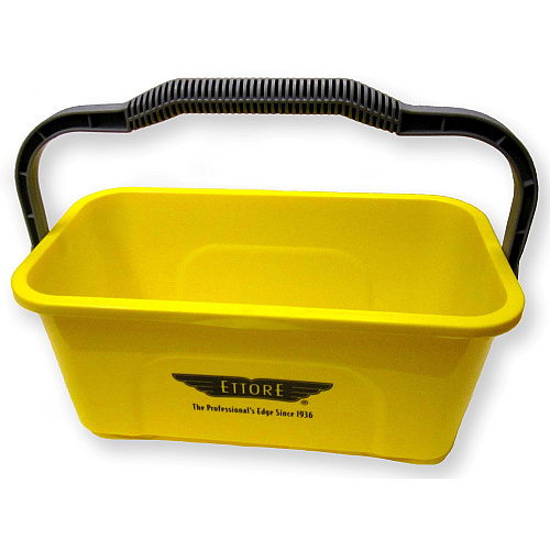 Ettore Super Compact Bucket 3 gal - Heavy Duty, Sturdy Handle, Compact, Ergonomic Grip - 7.3" x 17.5" - Yellow - 1 Each (86000)