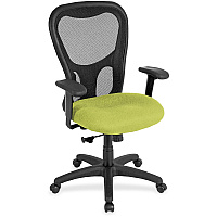 Eurotech Apollo Synchro High Back Chair Apple Green Seat Color - Fabric Seat Material - Black Back Color - Black Frame Color - High Back - 5-star Base - Dillon Apple Green - Armrest - 1 Each (MM950009)