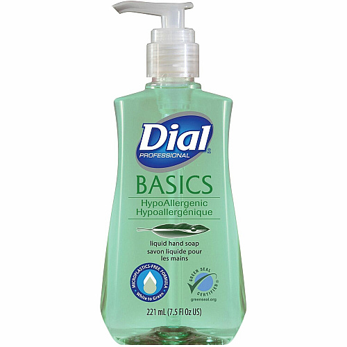 Dial Basics Liquid Hand Soap 7.50 fl oz - Multipurpose, Hand - Green - Rich Lather - 1 Each (33256)