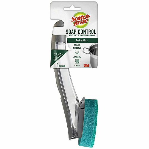 Scotch-Brite Advanced Heavy Duty Dishwand 1 Each - Fiber - Green (651U4)