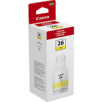 Canon GI-26 Pigment Color Ink Bottle Inkjet - Yellow - 14000 Pages - 132 mL - High Yield - 1 Each (GI26Y)