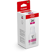 Canon GI-26 Pigment Color Ink Bottle Inkjet - Pink - 14000 Pages - 132 mL - High Yield - 1 Each (GI26M)