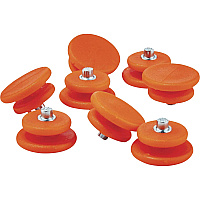 Ergodyne 6301 Replacement Studs for Cleat, Boot, Shoe - Carbon Steel - Orange - 8 / Pack (16795)