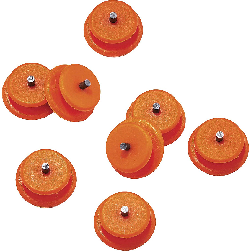 Ergodyne 6301TC TC Replacement Spikes for Shoe, Boot, Cleat - Carbon Steel - Orange - 8 / Pack (16797)