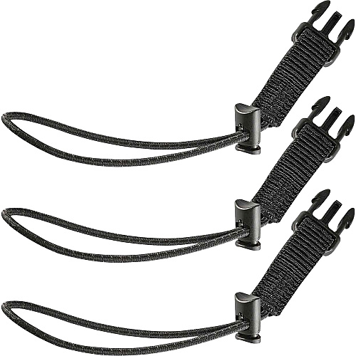 Ergodyne 3026 Standard Accessory Pack Retractables - Loops 2 lb Load Capacity - Standard - Loop Attachment - 1.5" Height x 7" Width x 5.3" Length - Black - Nylon Webbing - 3 / Pack (19326)