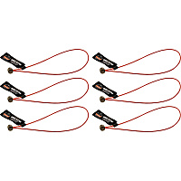 Ergodyne 3704 Wire Tool Attachment - Loop Tool Tail? - 2lbs (6-Pack) 0.1" Height x 4.8" Width - Orange - Stainless Steel, Polyurethane - 6 / Pack (19707)
