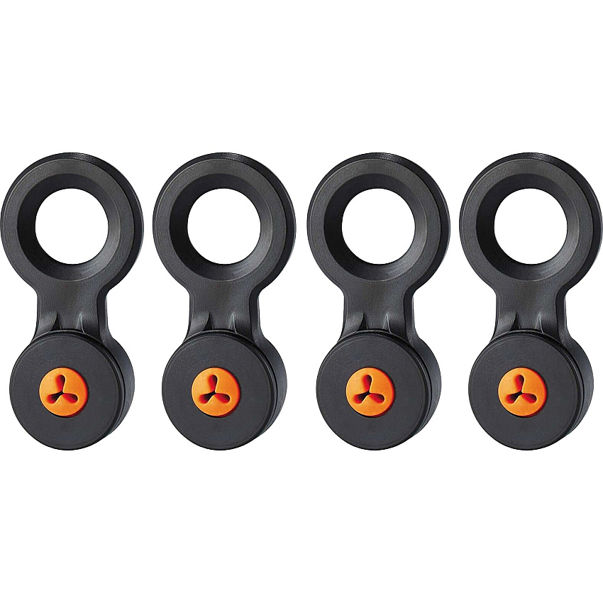 Ergodyne 3740 Hand Tool Attachment Trap - Slips (4-Pack) 0.5" Height x 4" Width - Orange, Black - Acrylonitrile Butadiene Styrene (ABS) - 4 / Pack (19740)