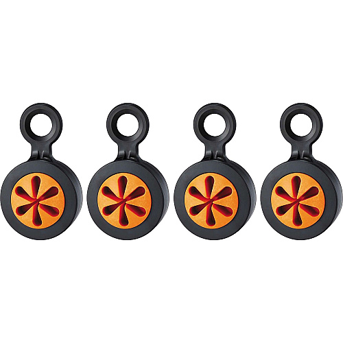 Ergodyne 3740 Hand Tool Attachment Trap - Slips (4-Pack) 0.7" Height x 4" Width - Orange, Black - Acrylonitrile Butadiene Styrene (ABS) - 4 / Pack (19743)