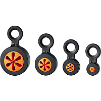 Ergodyne 3740 Hand Tool Attachment Trap - Slips (4-Pack) 0.7" Height x 4" Width - Orange, Black - Acrylonitrile Butadiene Styrene (ABS) - 4 / Pack (19744)