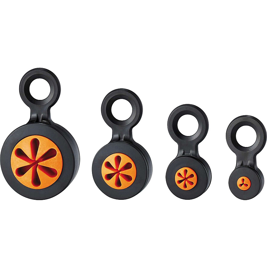 Ergodyne 3740 Hand Tool Attachment Trap - Slips (4-Pack) 0.7" Height x 4" Width - Orange, Black - Acrylonitrile Butadiene Styrene (ABS) - 4 / Pack (19744)