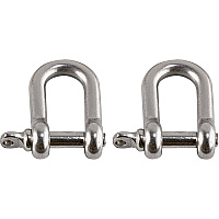 Ergodyne 3790 Tool Shackle (2-Pack) 0.5" Height x 4.5" Width - Stainless - Stainless Steel - 2 / Pack (19792)