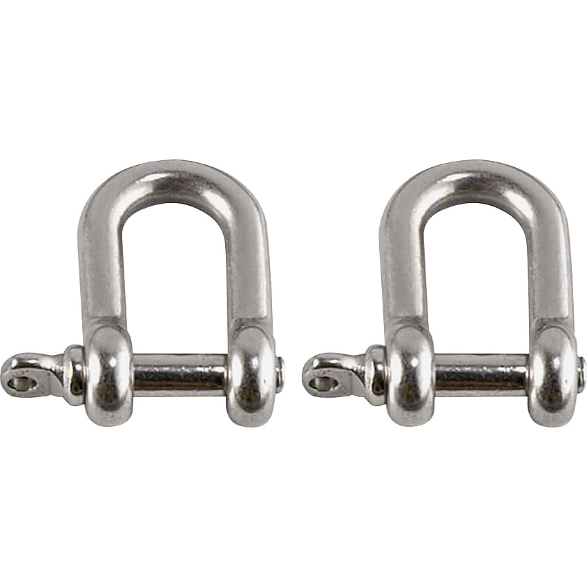 Ergodyne 3790 Tool Shackle (2-Pack) 0.5" Height x 4.5" Width - Stainless - Stainless Steel - 2 / Pack (19792)