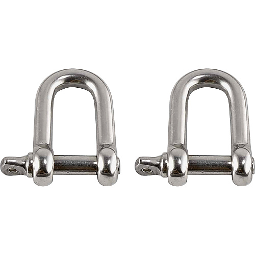 Ergodyne 3790 Tool Shackle (2-Pack) 0.5" Height x 4.5" Width - Stainless - Stainless Steel - 2 / Pack (19793)