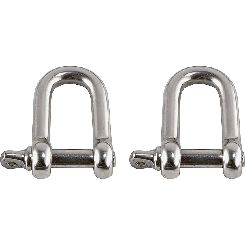 Ergodyne 3790 Tool Shackle (2-Pack) 0.5" Height x 4.5" Width - Stainless - Stainless Steel - 2 / Pack (19793)
