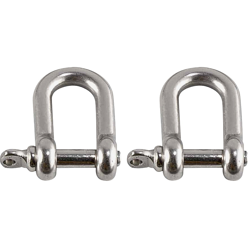 Ergodyne 3790 Tool Shackle (2-Pack) 0.6" Height x 4.3" Width - Stainless - Stainless Steel - 2 / Pack (19794)