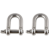 Ergodyne 3790 Tool Shackle (2-Pack) 0.6" Height x 4.3" Width - Stainless - Stainless Steel - 2 / Pack (19795)