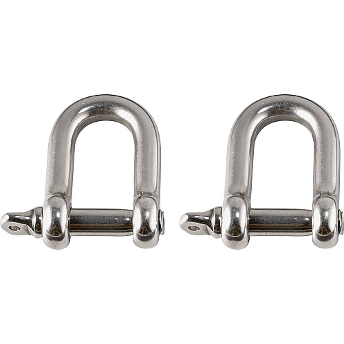 Ergodyne 3790 Tool Shackle (2-Pack) 0.6" Height x 4.3" Width - Stainless - Stainless Steel - 2 / Pack (19795)