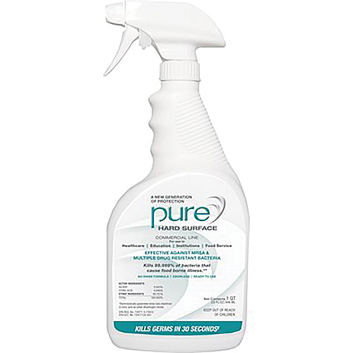 AbilityOne SKILCRAFT PURE Hard Surface Disinfectant Ready-To-Use Spray - 32 fl oz (1 quart) - Spray Bottle - 6 / Box - Colorless (6911874)