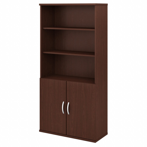 Bush Business Furniture Studio C 5 Shelf Bookcase with Doors (STC015CS)