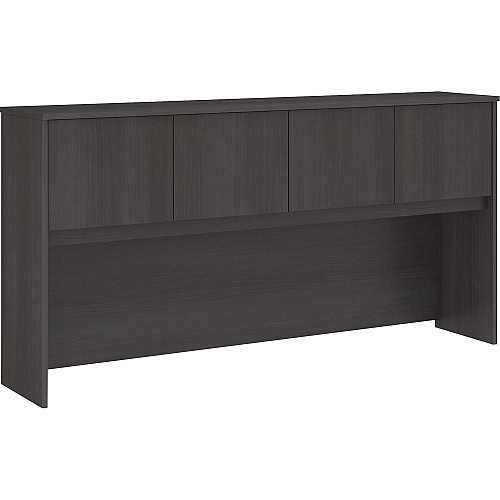 Bush Business Furniture Studio C 72W Hutch 36" Height x 70.9" Width x 14.5" Depth - 4 Door(s) - Finish: Storm Gray, Thermofused Laminate (TFL) (SCH172SG)