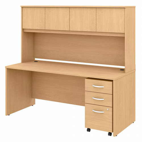 Bush Business Furniture Studio C 72W x 30D Office Desk with Hutch and Mobile File Cabinet (STC011ACSU)