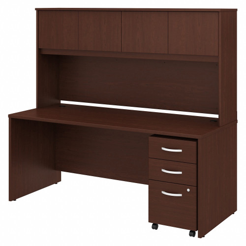 Bush Business Furniture Studio C 72W x 30D Office Desk with Hutch and Mobile File Cabinet (STC011CSSU)